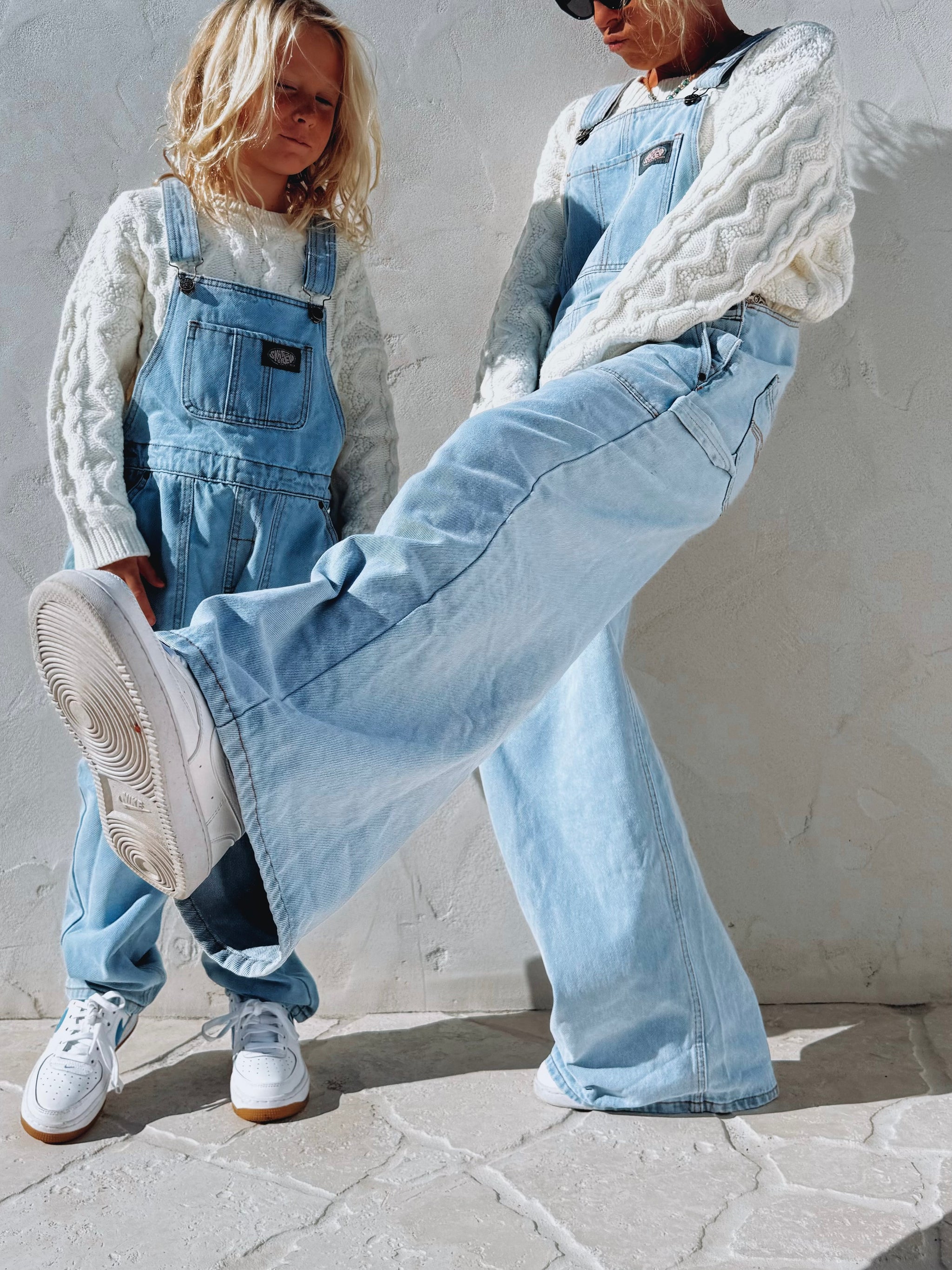 SS skate crew vintage baggy denim dungaree - Ladies – Salty Shreds